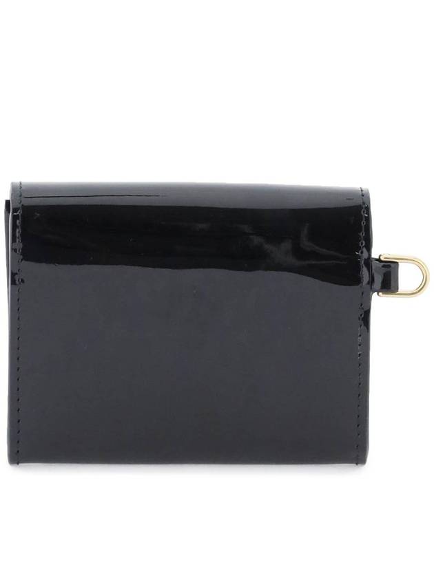 Patent Leather Card Wallet Black - MIU MIU - BALAAN 4