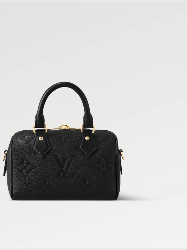 Speedy Bandouliere 20 Monogram Empreinte Strap Tote Bag Black - LOUIS VUITTON - BALAAN 8