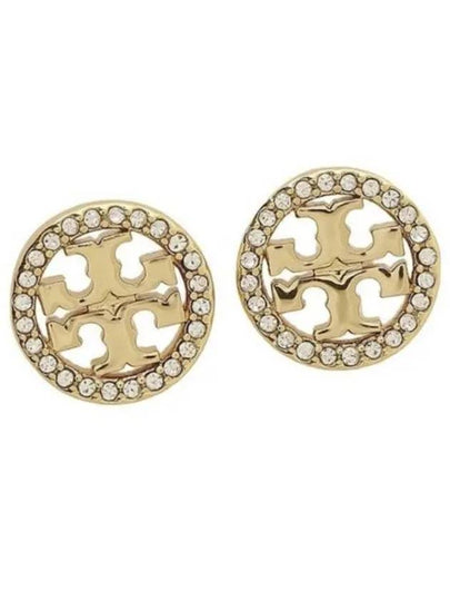 Miller Crystal Stud Earrings Gold - TORY BURCH - BALAAN 2