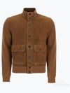 KBF001 YMW050F24 JB700 Front Suede Zip up Jacket - TOM FORD - BALAAN 2