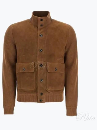 KBF001 YMW050F24 JB700 Front Suede Zip up Jacket - TOM FORD - BALAAN 2