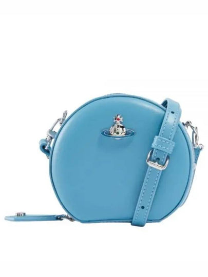 Small Leather Round Cross Bag Blue - VIVIENNE WESTWOOD - BALAAN 2