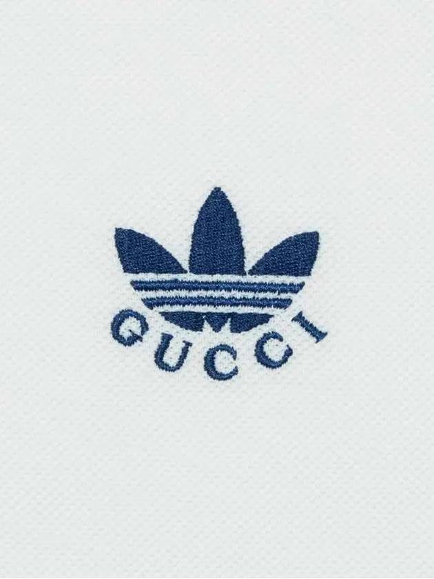 Adidas logo pique polo t shirt white 700497 E1442 - GUCCI - BALAAN 3