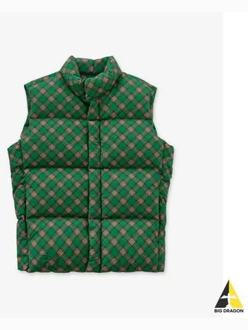 Check pattern padded vest green 06J008GREPLA - ERL - BALAAN 1