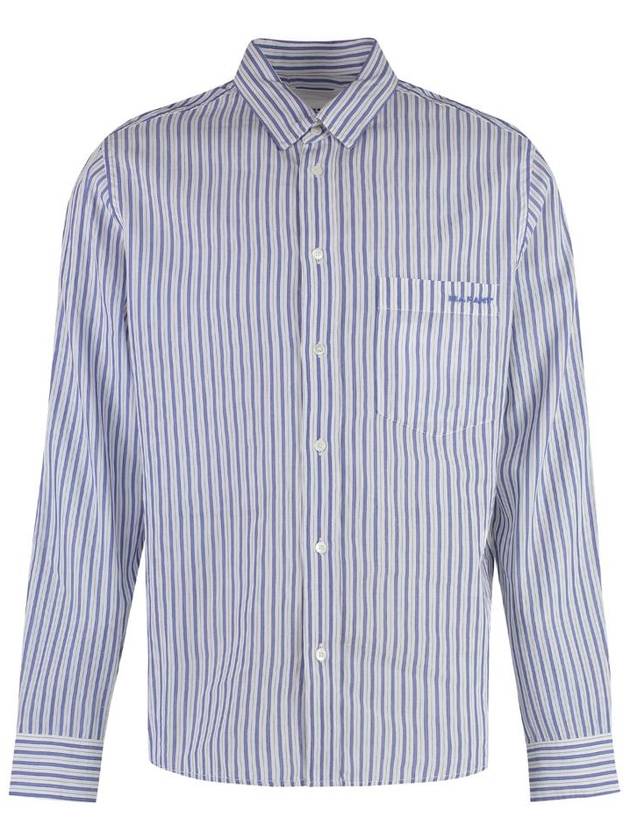 Jasolo Striped Long Sleeve Shirt Blue - ISABEL MARANT - BALAAN 2