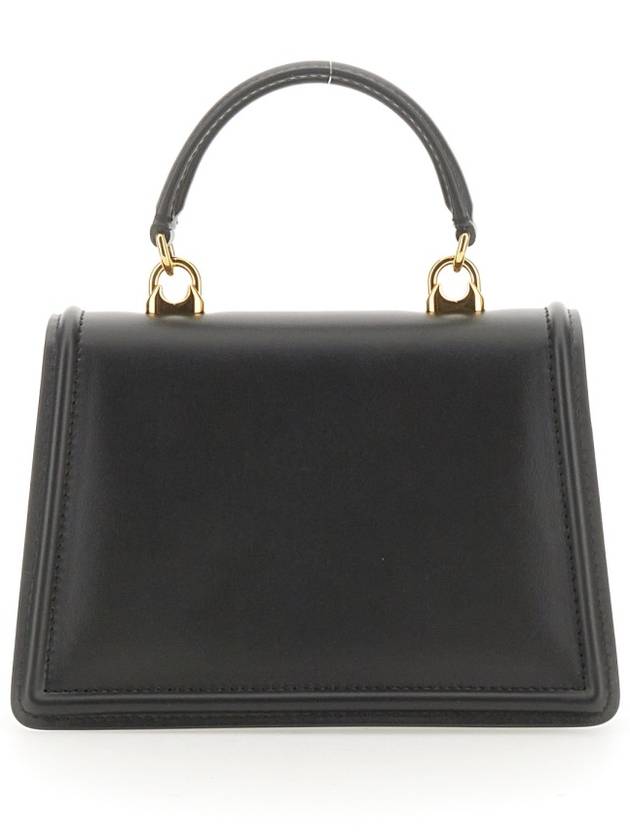 Small Smooth Calfskin Devotion Tote Bag Black - DOLCE&GABBANA - BALAAN 9