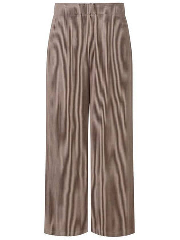 Pleats Wide Pants Beige - MONPLISSE - BALAAN 1