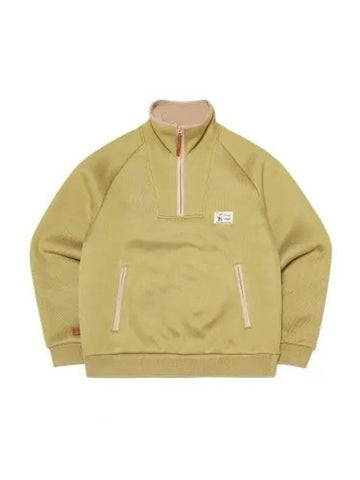 KODAK Brownie Light Warm Half Zip Up Sweatshirt GREEN - KODO - BALAAN 1