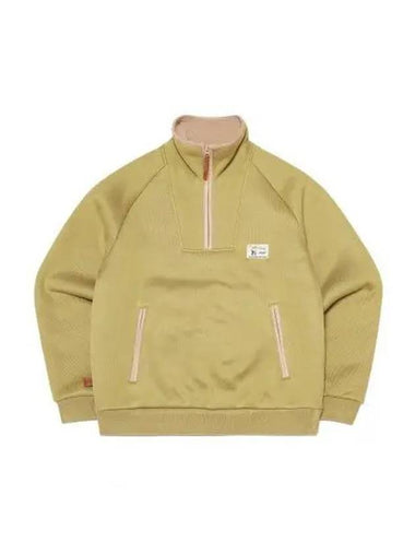 KODAK Brownie Light Warm Half Zip Up Sweatshirt GREEN - KODO - BALAAN 1