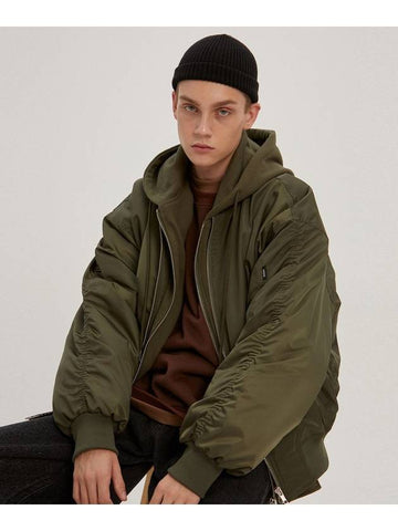 Overfit hood MA1 khaki - MOO - BALAAN 1