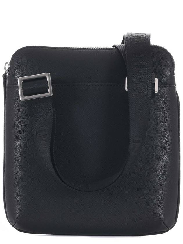 Eco Leather Messenger Bag Black - EMPORIO ARMANI - BALAAN 6