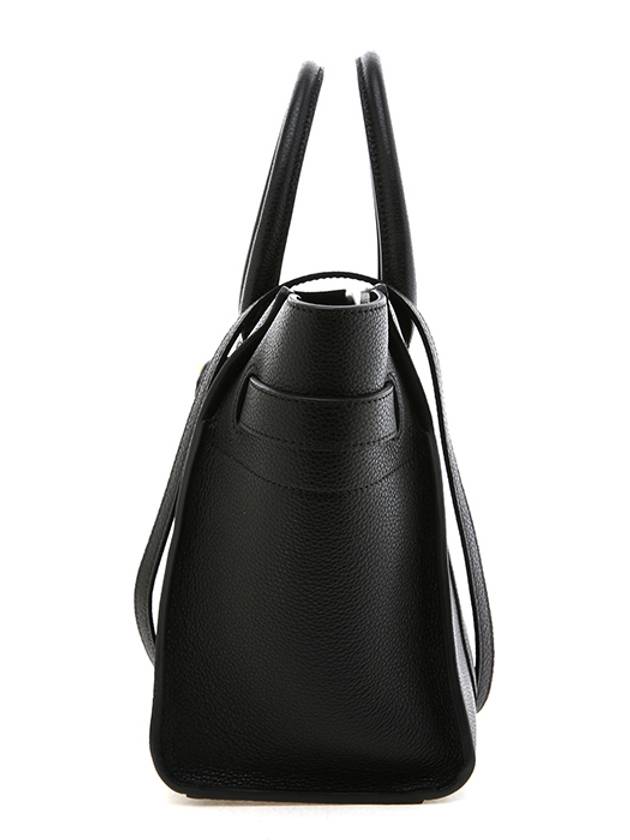 Small Classic Grain Zipper Tote Bag Black - MULBERRY - BALAAN 4