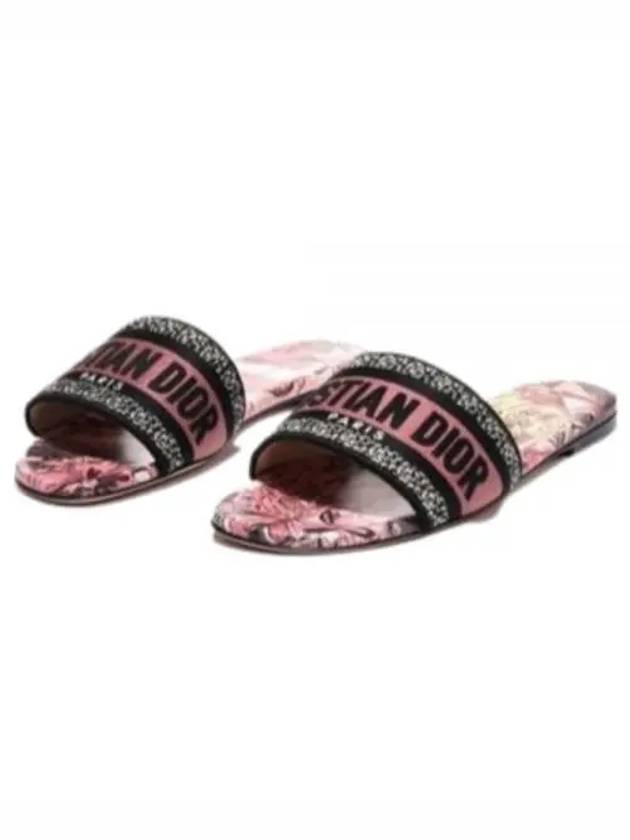 Dway Toile de Jouy Voyage Slippers Indie Pink - DIOR - BALAAN 2