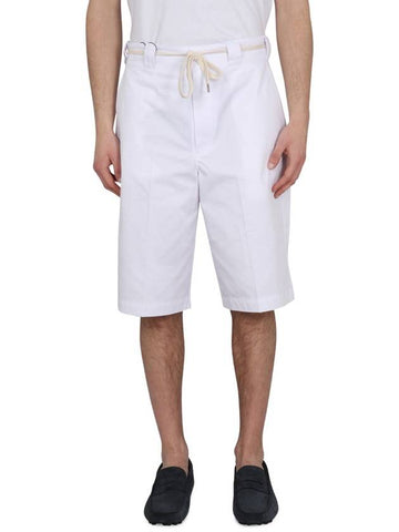 COTTON BLEND BERMUDA SHORTS - DROLE DE MONSIEUR - BALAAN 1