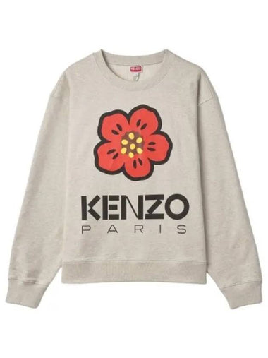 Balk Flower Sweatshirt Light Gray - KENZO - BALAAN 1