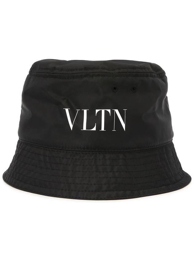 VLTN Logo Bucket Hat Black - VALENTINO - BALAAN 4