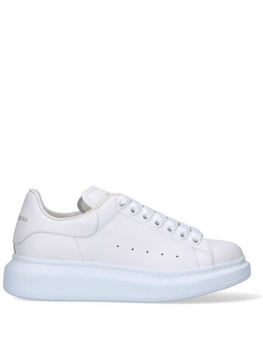 Oversized Leather Low Top Sneakers White - ALEXANDER MCQUEEN - BALAAN 1