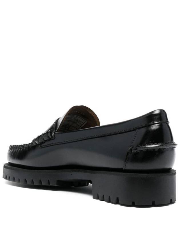 Sebago Dan Lug Black Leather Loafers - SEBAGO - BALAAN 3