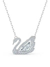 Iconic Swan Pendant Necklace White Silver - SWAROVSKI - BALAAN 3