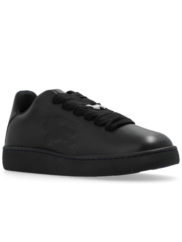 Leather Box Low-Top Sneakers Black - BURBERRY - BALAAN 5