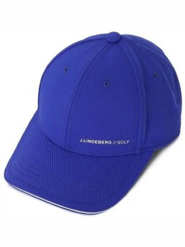 Sunny Logo Print Polyester Twill Ball Cap Blue - J.LINDEBERG - BALAAN 2