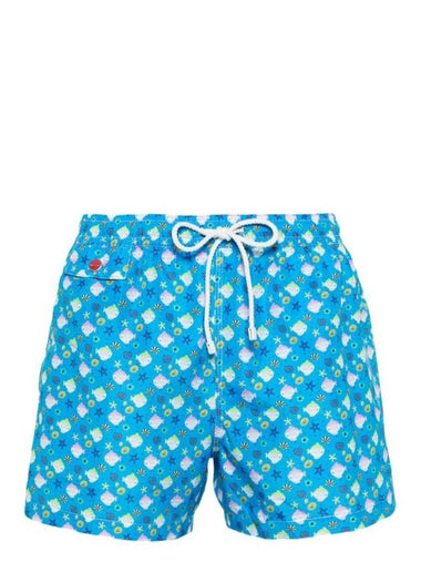 Graphic Print Swim Shorts UCOM2CK0746D20 - KITON - BALAAN 1