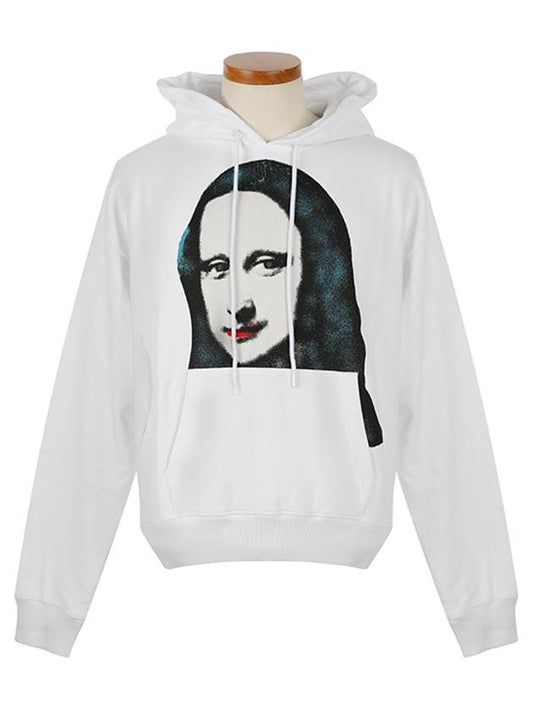 Men's Mona Lisa Print Hooded White - OFF WHITE - BALAAN 2