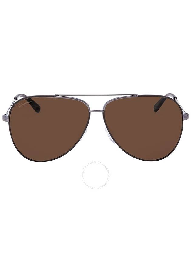 Eyewear Aviator Metal Sunglasses Cocoa - SALVATORE FERRAGAMO - BALAAN 2