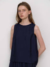 Mildi sleeveless blouse navy - KILHOUETTE - BALAAN 3