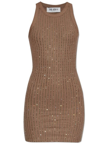 The Attico Dress With Decorative Finishing, Women's, Brown - THE ATTICO - BALAAN 1