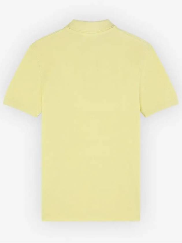 Fox Head Patch Cotton Polo Shirt Yellow - MAISON KITSUNE - BALAAN 3