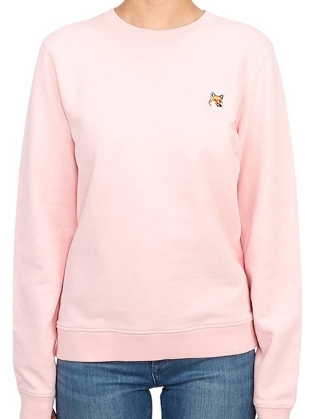 Fox Head Patch Regular Sweatshirt Pink - MAISON KITSUNE - BALAAN 3