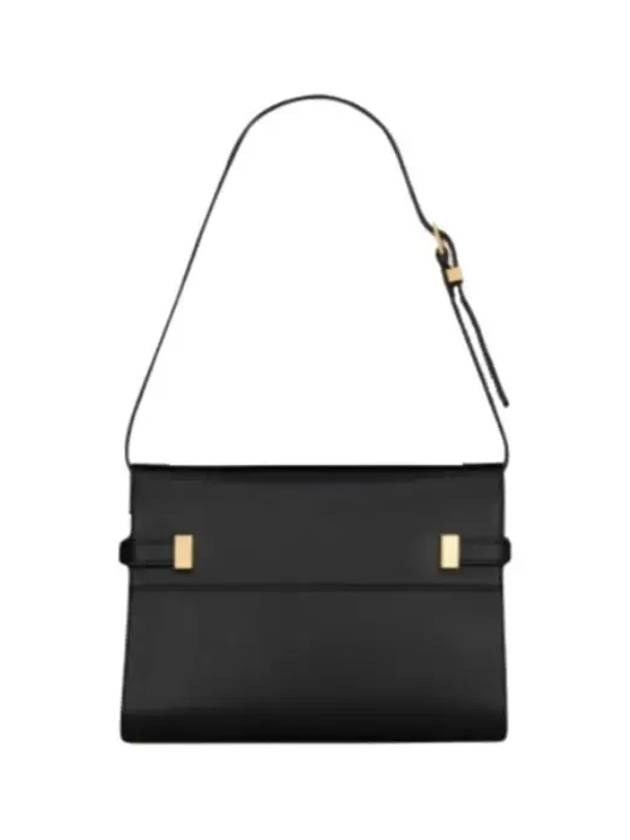 Manhattan Small Shoulder Bag Leather Black - SAINT LAURENT - BALAAN 3