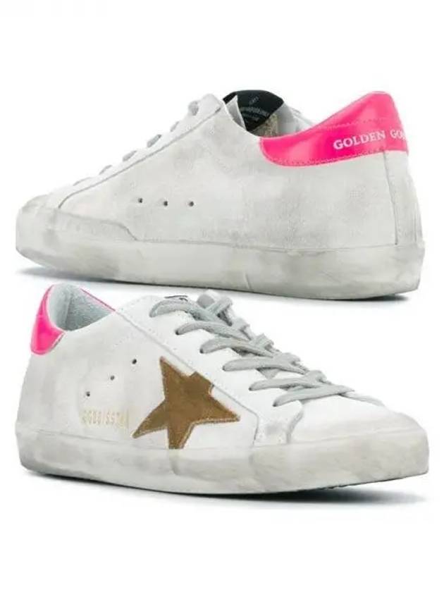 Superstar Suede Low Top Sneakers Pink White - GOLDEN GOOSE - BALAAN 2