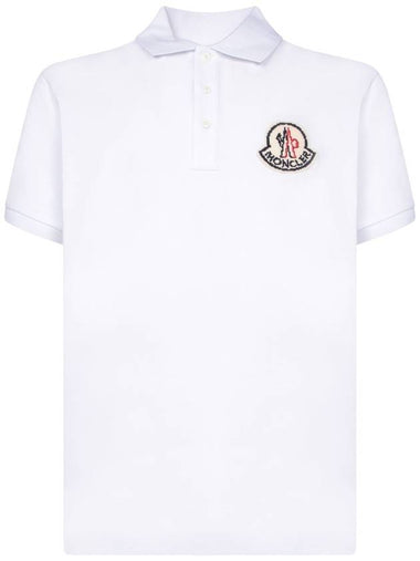 Big logo patch polo shirt - MONCLER - BALAAN 1