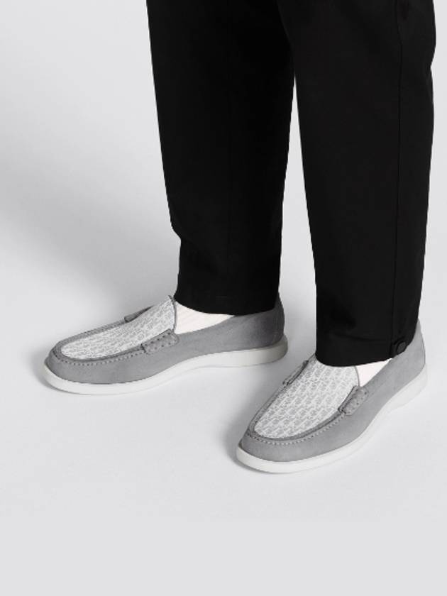 Granville Oblique Jacquard Suede Loafers Grey - DIOR - BALAAN 9