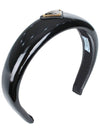 Venice Leather Headband Black - PRADA - BALAAN 3