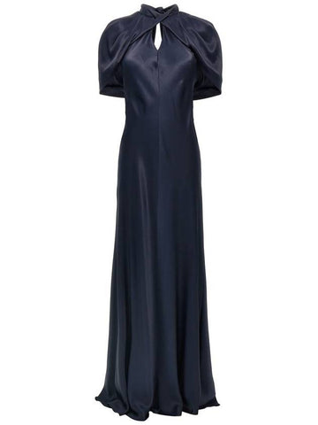 Alberta Ferretti Long Satin Dress - ALBERTA FERRETTI - BALAAN 1