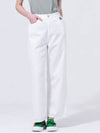 Cotton Soft Non-span Waist Banding Straight Fit Banding White Pants DO3232PT80 - DOYOUKNOWMC GOLF WEAR - BALAAN 2