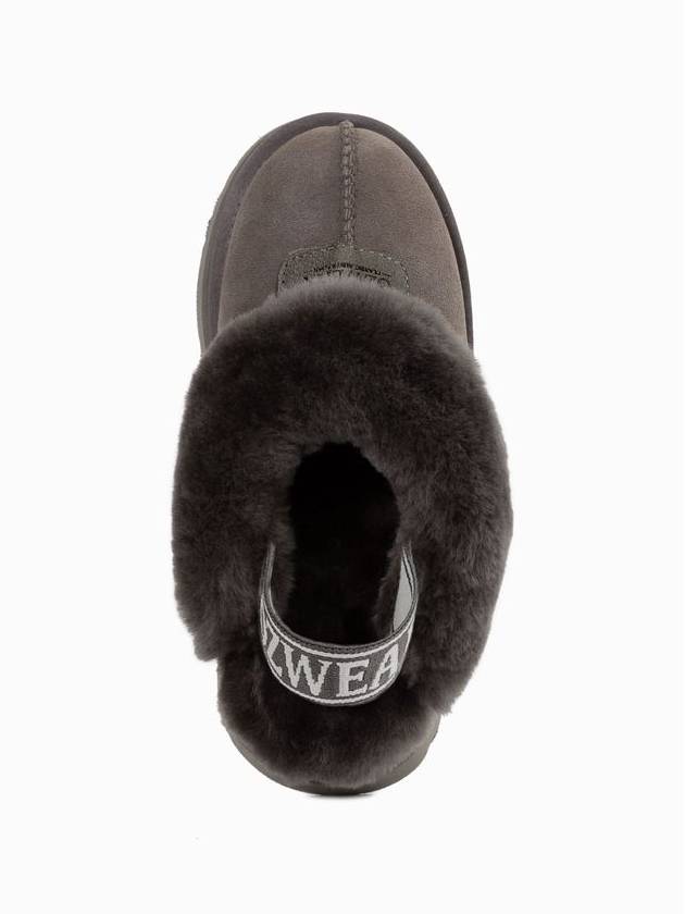 Australia Ozwear UGG Slippers High Heel Winter Fur Shoes Indoor OZ114 Gray - OZWEAR UGG - BALAAN 6