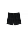 Distressed Belt Cotton Shorts Black - MSGM - BALAAN 2