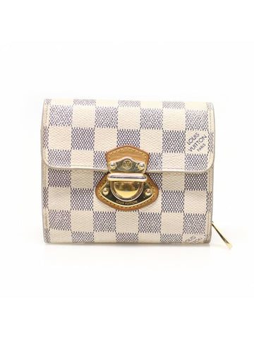 Women s Louis Vuitton N60030 Damier Azur Canvas Joy Wallet Medium gt Gangbuk used luxury goods - LOUIS VUITTON - BALAAN 1