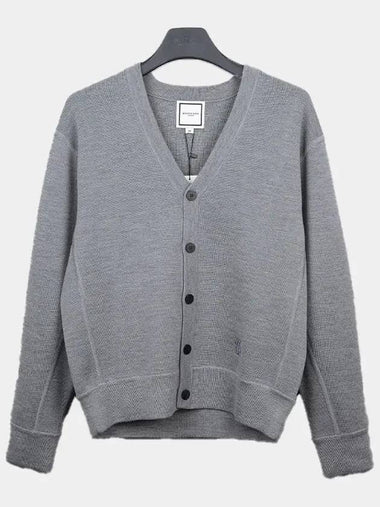 Men's Wool Cardigan Gray W241KN03506G - WOOYOUNGMI - BALAAN 1