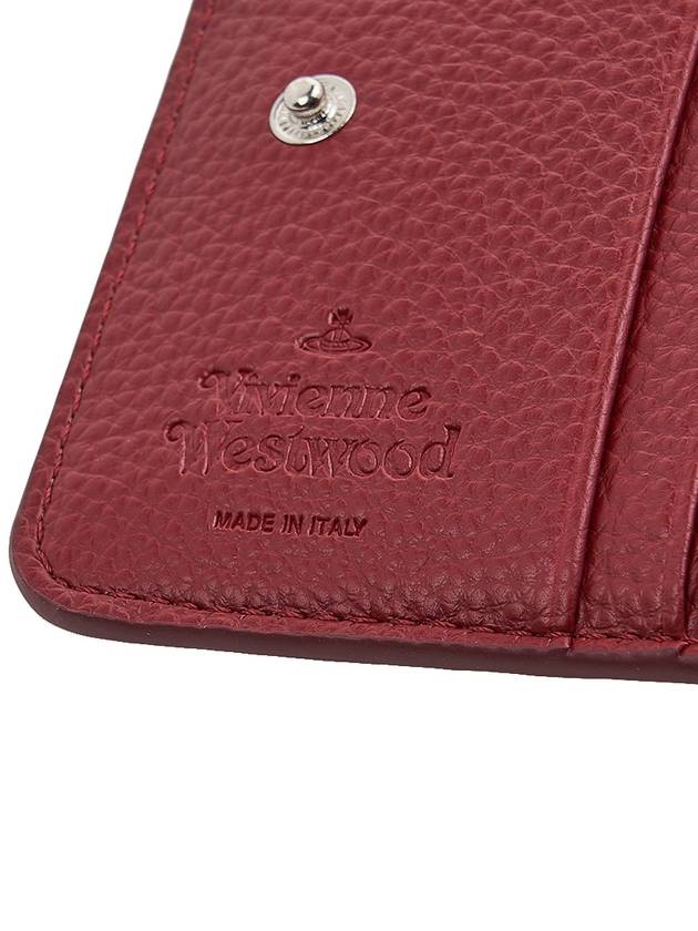 Logo Plaque Zip-Up Half Wallet Red - VIVIENNE WESTWOOD - BALAAN 9