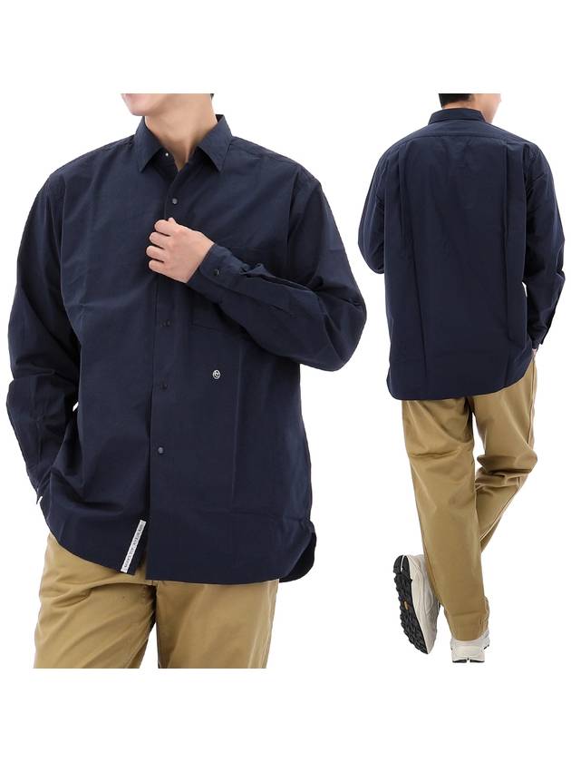 Regular Collar Wind Shirt SUGS400E DARK NAVY - NANAMICA - BALAAN 1