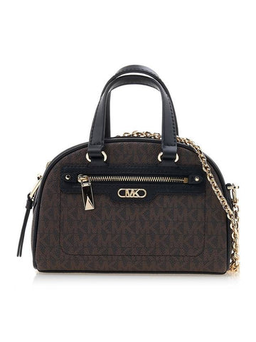 Williamsburg Extra Small Logo Cross Bag Black Brown - MICHAEL KORS - BALAAN 1