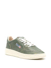 Medalist Leather Low-Top Sneakers Green - AUTRY - BALAAN 3