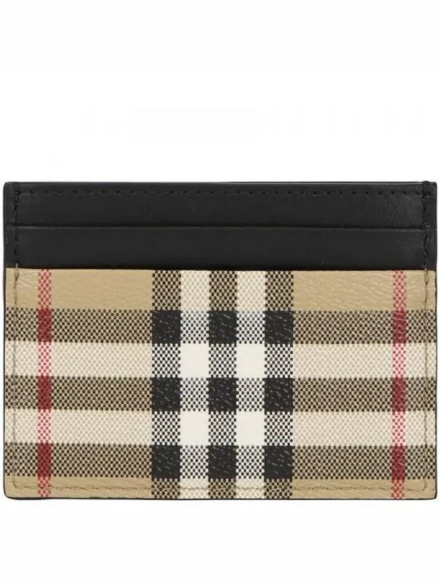 Vintage Check Card Wallet Beige - BURBERRY - BALAAN 2