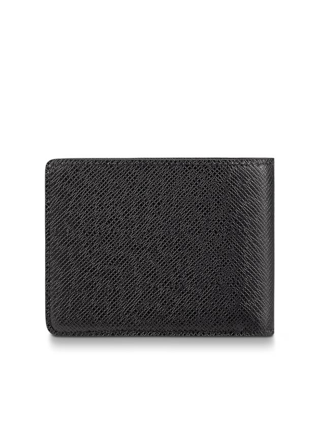 Multiple Taiga Leather Half Wallet Black - LOUIS VUITTON - BALAAN 6