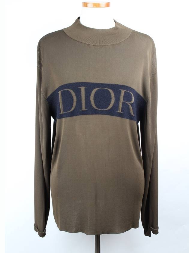 Mock neck big logo knit M - DIOR - BALAAN 1